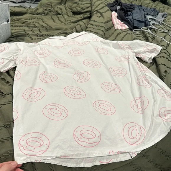 Odd Future OFWGKTA Donut Shirt collared pink and white - Picture 4 of 4